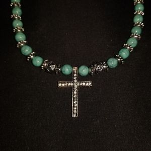 Turquoise Cross Necklace